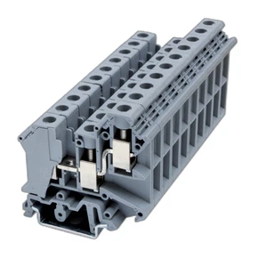RUK 10-TWIN 1 in 2 out 3-conductor Wire Feed-Through Twin Terminal Block