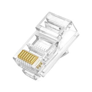 8P8C RJ45 Unshielded Network Connectors Male Network Connector UTP Ethernet RJ45 CAT5E Standard Modular Plugs Connector