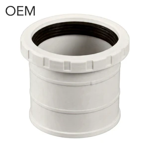High Quality PVC-U Expansion Joint Drainage Pipe Fittings Durable Plastic Connector For Building Sewage System