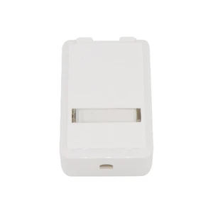 1-2 Port Surface Mount Box for RJ11 and RJ45 Keystone Jack Network Blank with Shutter Connector Accessories
