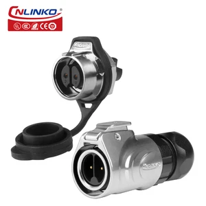 Cnlinko IP68 M16 Connector Manufacturer LP16 2 Pin Metal Wiring Screw Waterproof Aviation Plug Electrical Waterproof Connectors