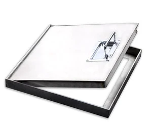 Heavy Duty Manhole Cover For Construction Materials, Road Paving, Manhole Cover With Hinges and Lock