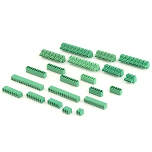 Terminal Block Pluggable Connector 3.81mm 5.08mm Pitch Straight 300V15A 300V8A 2pin-16pin Brass Terminal Blocks