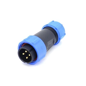 Customized Industrial Weipu Equivalent Threaded Plastic SP2110 SP2111 SP2112 IP68 Waterproof Solder Termination Cable Connector