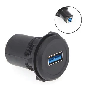 22mm Economy Cheaper USB Connector Plastic Type USB3.0 Socket/connector USB3.0 Female a to Female B
