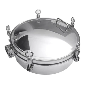 Stainless Steel Forged SANITARY Hexagon Pressure Polished Manhole Cover Tank Manway Food Grade 3 Bars JIEXIN 1 Year Warranty 1pc