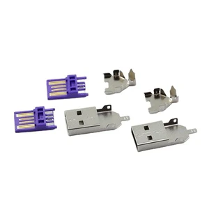 Best-Selling Dual USB C Plug Connectors with Copper Alloy Contacts for Surface Mount Installation Computers and Mobile Phones