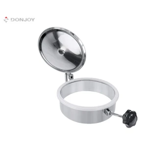 DONJOY ERK Food Grade Stainless Steel (SS304/SS316L) Polished Round Manhole Cover 102-800mm 3A Certified