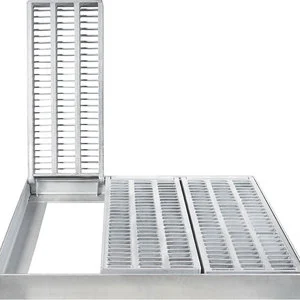 Steel bar Grating for Manhole Cover Hot Dip Galvanized S235jr Steel Grating Stainless Steel Strip Floor Drain Grate