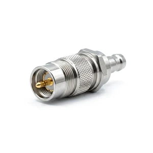 Aluminum Micro-Axial High-Frequency Coaxial Connector Shielding Plug With Silver Plating For Satellite Feed Horn Waveguide