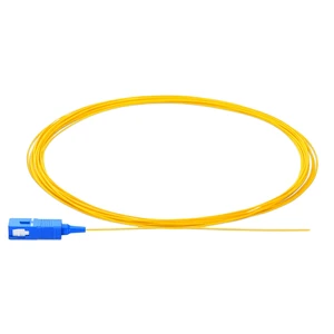 Yellow SC PC UPC APC Male Connector Simplex Single Mode Fiber Optic Pigtail Used for 4G WIFI Networks for FTTH Coupler Adapter