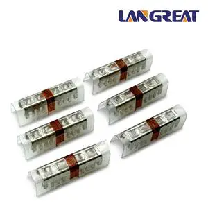 Mini Brown Picabond Connector 552041-1 Compact Splice Connector 19-24 AWG 0.51-0.90mm Telecom Splicing Connector