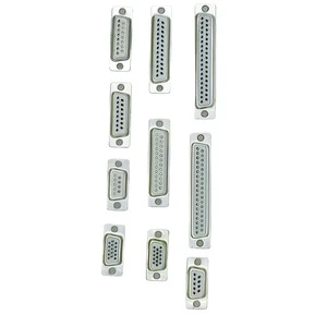 JIANGJI D-SUB Connectors DB Series White & Black Half Gold Male Female Head Easy Installation Made in China Carton Packaging