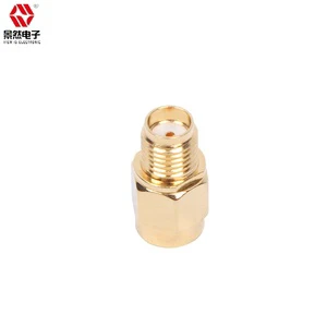 For SMA Male To Female Gold-Plated RF Coaxial Adapters Single-Phase Tin-Plated Brass Plug Connectors Electronics Applications