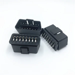 Factory Supply Edge Mount 12V DIP OBD2 16Pin Male Plug Connector for 1.6mm PCB