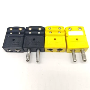 High Efficiency Yellow Standard K Type Male Thermocouple Connector