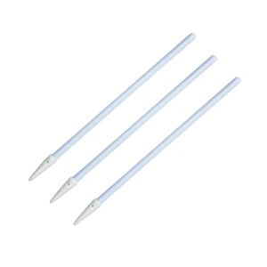 Tapered Pointed Anti-static Cleanroom Foam Swabs for Fiber Optic Connector, Hard-to-reach Areas Cleaning Sponge Swab