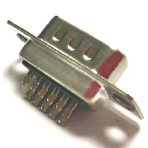 ARIBA DSSLH-M15XXXX-59 Traditional Type Hi D-Sub 15 Pin Male Solder Connector Black/Blue Gold Contact Finish Ni Shell Finish