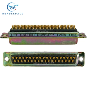 ITT CANNON DCMM37P Mil Spec 37 CONN D-SUB 2 Row Micro Rectangular Electrical Copper Alloy Original Huadespace