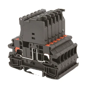 High Quality Contact Push-in Technology Spring Cage Fuse Din Rail Terminal Block With Led Indicator
