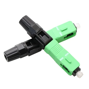 DYS FTTH Fiber Optic SC/APC Fast Connector Singlemode/Multimode Simplex/Duplex 125um for Telecommunications