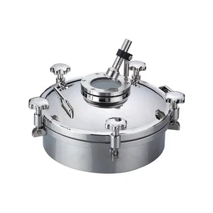 SANTHAI Sanitary Round Outward Manhole With Glass Viewer 304/316L Stainless Steel