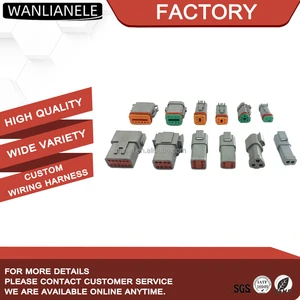 2 3 4 6 8 12 Pin Automotive Waterproof Connector Automotive Wire Male and Female Plugs Auto Connector DT04-2P