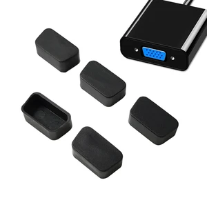 Rs232/com/d-sub Female Connector rubber Rubber Vga Dust Cover Db-9g Anti Dust Plug Cap