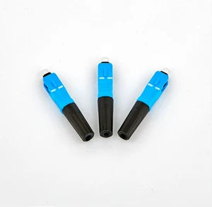 SC Conector Fibra Optica Adaptador Rapido Ftth Sc Apc/Upc Ftth Fiber Optic Quick Fast Connector Low Loss Connection