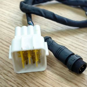 Customjst 3pin Waterproof IP66 Rated PTFE Aluminum Conductor Motorcycle Use Adapter Connector Wiring Harness Cable Assembly