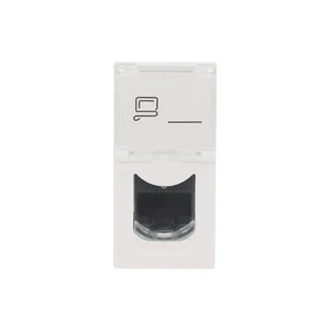 French Style 45*22.5 UTP CAT6 Toolless Keystone Jack RJ45 Shielded Faceplate Telecommunications Connector Accessories