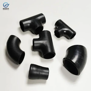 ASME B16.9 ASTM A234 WPB Carbon Steel Seamless Butt Weld Pipe Fittings Sch40 Sch80 90 Degree LR Elbow Tee Reducer Cap