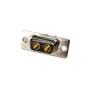 DB Series 2W2 2pin Power Terminal Current 10A 20A 30A 40A DSUB Male and Female Wire Soldering Connector for Industrial Equipment