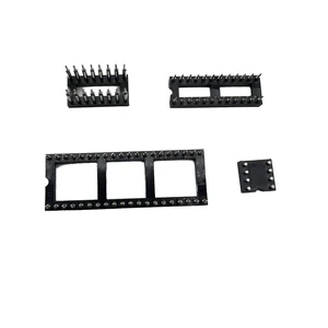 2.54mm IC Socket Connector H3.0mm 2x12P Straight L=8.2mm Dual in Line Machine Pin IC Socket