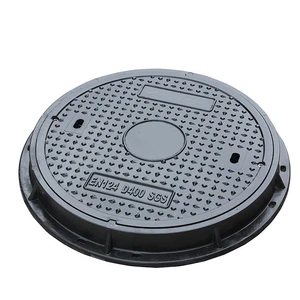 Moulded Fiberglass Durable Sewage Manhole Cover Hinged FRP with Smooth Surface Basalt Type