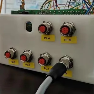 Baymrs M12 Panel Connectors 5 Pin a B Coded Power Installation Behind Board M12 Plug Connectors Male/Female
