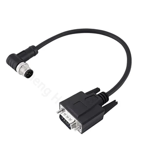 M12 A/B Code to DB9 RS232 Connector Cable Male/Female 4/5 Pin for NMEA & CAN Bus