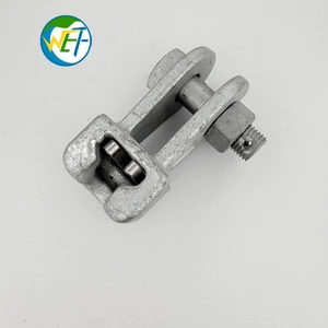 Electrical Power Fittings Clip Q U Type Permanent Mold Casting Steel Cable Fitting Accessory Wolf