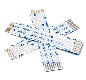 Flat Flexible Cable Lvds 8 Pines Ffc 2.54mm 1.25mm 150mm 30 Folded Ffc/Fpc Cable 0.5mm Pitch 40 Pin Types Line