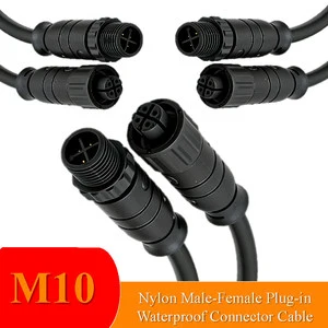 JOYL M10 2-9 Pin Waterproof Heat Insulated Terminal Power Connector With Copper Gold Plating For RF And Solar Power Systems