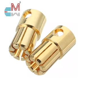 2mm/3mm/3.5mm/4.5mm/5.5mm/6.0mm/6.5mm/8.0mm Banana Plug Connectors Male Female for RC Drone Lipo Battery ESC Parts