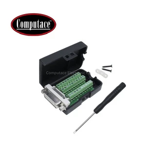 DVI-D Single Link Female Connector Modular Adapter Terminal Breakout Board Black PP Housing (15-Pin) 5A Max Current Rating 16-30