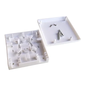 FTTH 2 Core 2 Port Access Terminal Fiber Optic Box 86mm Type Face Plate Fiber Socket Panel ATB Box