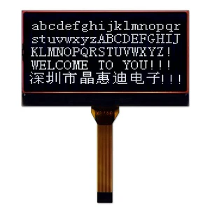 35MM FPC Graphic LCD Module Black LCD Screen JHD12864-G1558PFW-BL