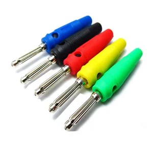 4mm Male 32A High Current Screw Solderless Stackable Banana Plug Connector