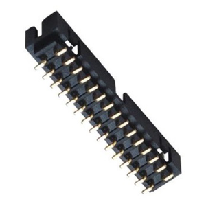 2.54 Pitch SMT Vertical Box Header 2Rows 1 Housing Layer Brass Mezzanine Connectors Gold Contact Finish Ariba Technology