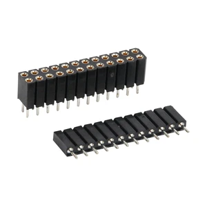 Good Quality H=7.0mm Gold Plating 2.54mm Round Pin IC Socket Connector for Vertical Type