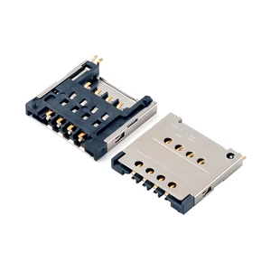 MUP MINI SMT Type SIM Card SOCKET Pcb IC Card Solder Connector Sim Card Socket for Router 4G Wifi Set Top Box