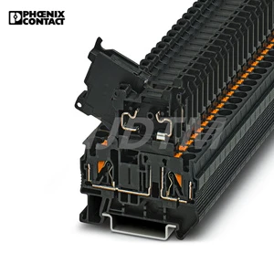 Original and New Phoenix PT 4-HESI (5X20) Push-in Fuse Din Rail Terminal Block/Wire Din Rail Fuse terminal Block Connector