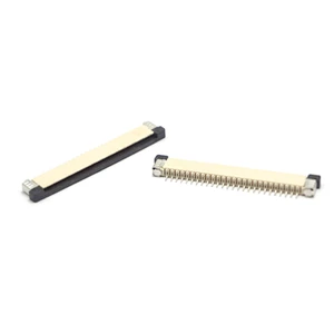814JUXXPTX-43 SMT Right Angle Phosphor Bronze Tin Plated 1.0mm Pitch 4~30pin 2mm Height Flat Flex (FFC FPC) Connectors TW Made